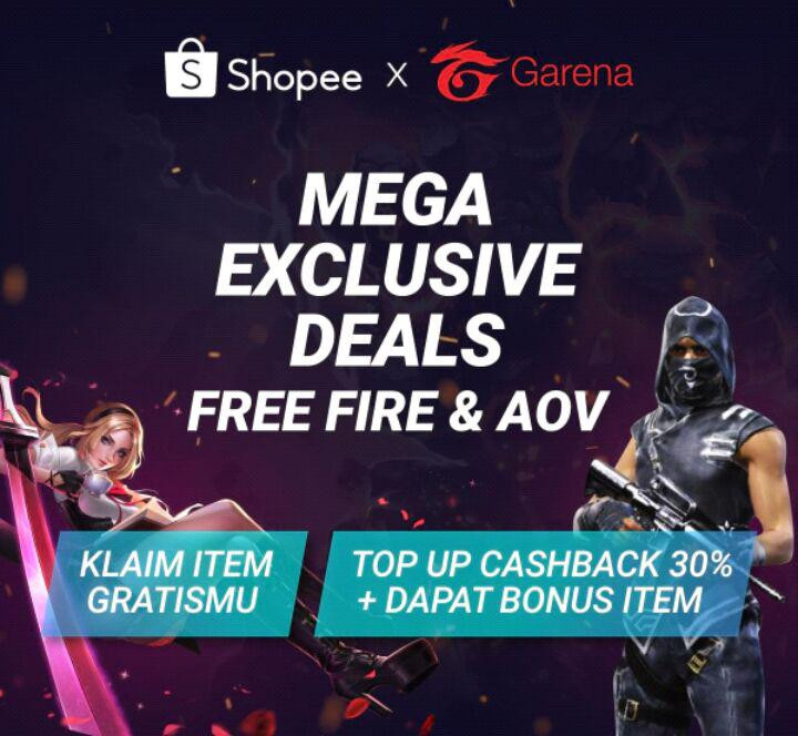 Shopee X Garena Berikan Item Gratis Untuk Pemain Free Fire