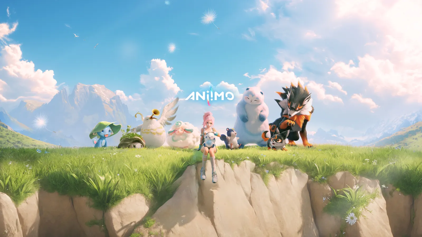 Key art resmi Aniimo memperlihatkan karakter dan creature di dunia Idyll