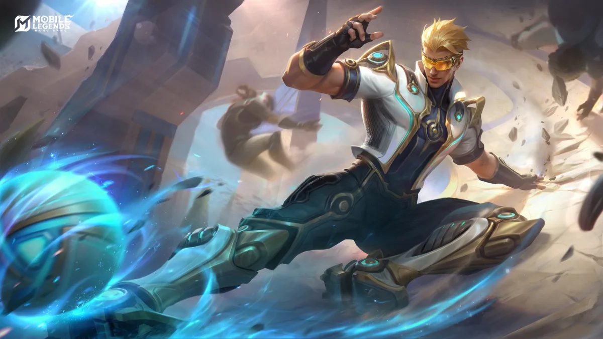 Splash art Bruno versi revamp The Protector di Mobile Legends Season 42