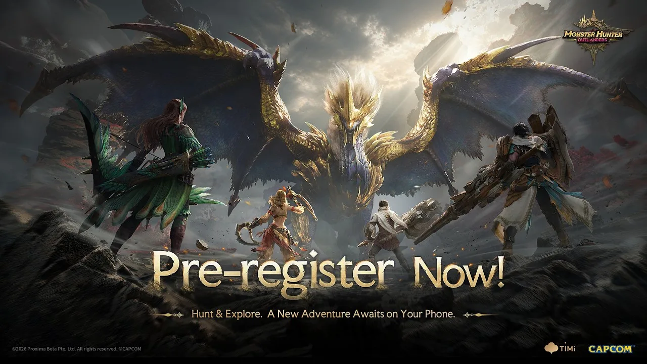 Elder Dragon Ruger Aidal di Monster Hunter Outlanders, tangkapan layar resmi