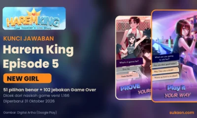 Kunci jawaban Harem King Episode 5 New Girl dengan logo dan screenshot resmi pilihan cerita