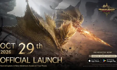 Banner resmi Monster Hunter Outlanders: peluncuran resmi 29 Oktober 2026