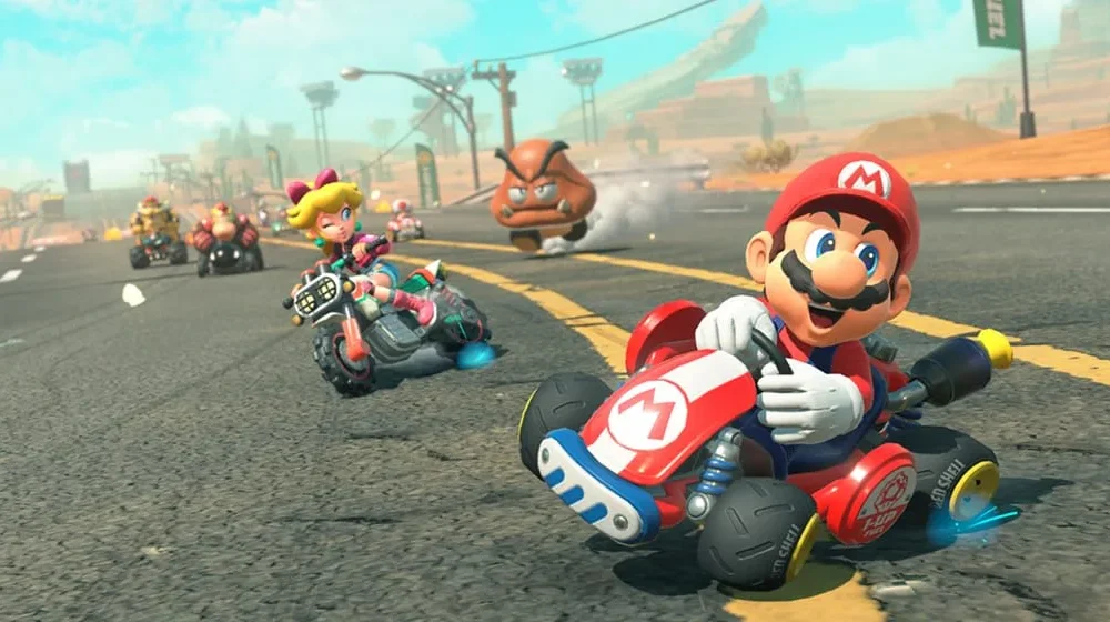 Tangkapan layar resmi Mario Kart World di Nintendo Switch 2