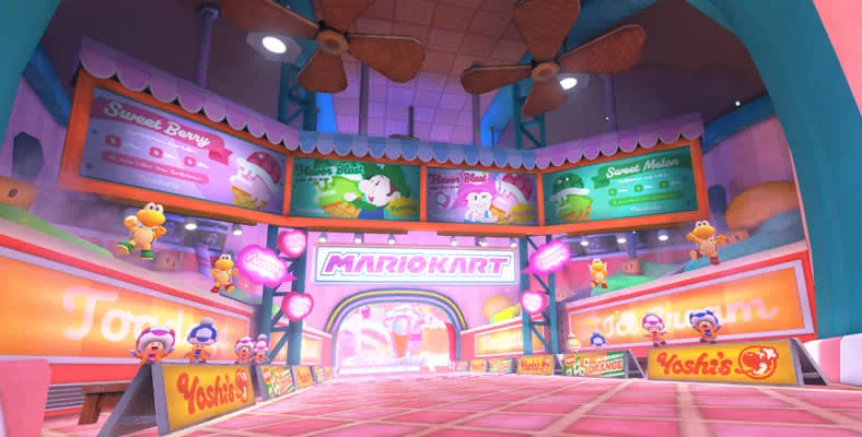 Dunia terbuka Mario Kart World, tangkapan layar resmi Nintendo