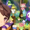 Key art resmi Roco Kingdom dengan karakter pemain dan para Jinies di hutan