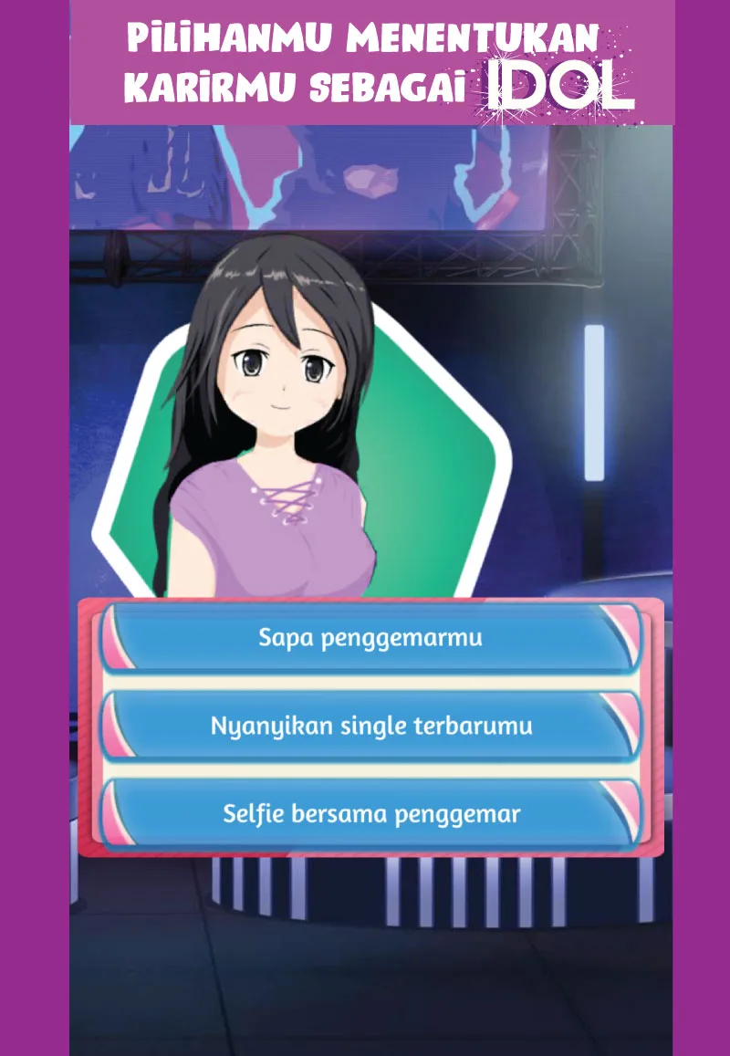 Screenshot resmi Kode Keras Cowok untuk Senja 2 dengan tiga pilihan jawaban sebagai idol