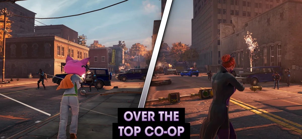Tangkapan layar resmi mode co-op Saints Row: The Third mobile