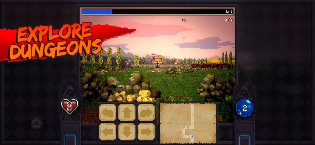Tangkapan layar resmi Vampire Crawlers versi iOS