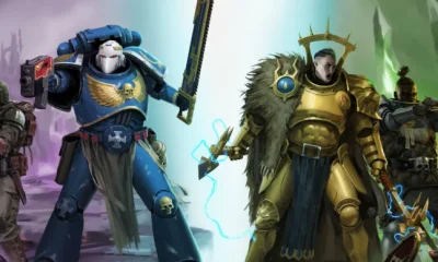 Key art resmi Warhammer Survivors: karakter Warhammer 40,000 dan Age of Sigmar